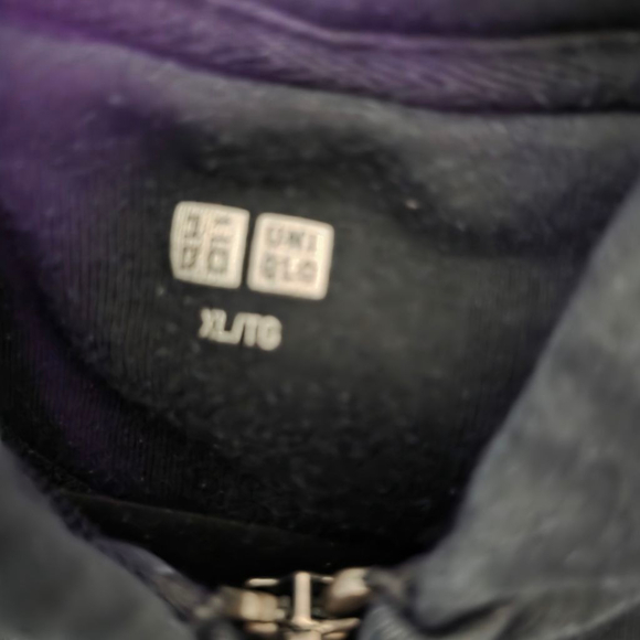 Men's Uniqlo Black Full-Zip Hoodie XL - Picture 5 of 5